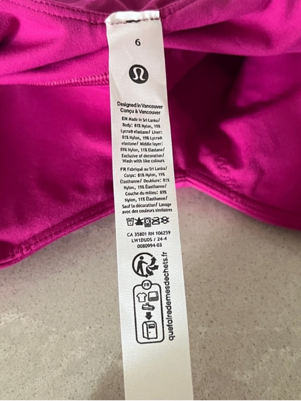 NEW Lululemon Align Tank Top Ripened Raspberry - Picture 5 of 5